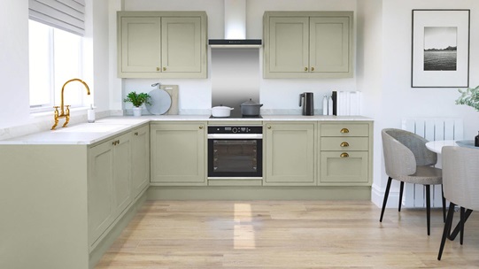 Ilfracombe Sage Green EKES SetShot LShaped