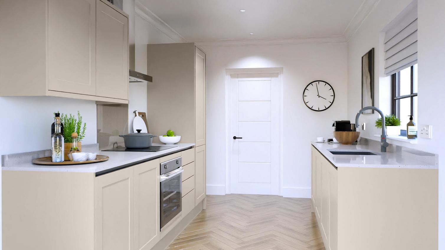 Frome Sandstone Handleless EKES Galley