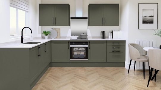 Frome Ash Green EKES Set Shot L-Shaped