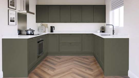 Frome Ash Green In Frame EKES UShaped