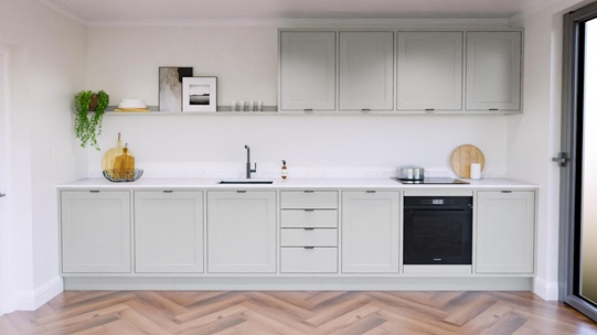 Frome Dove Grey In Frame EKES Single Wall