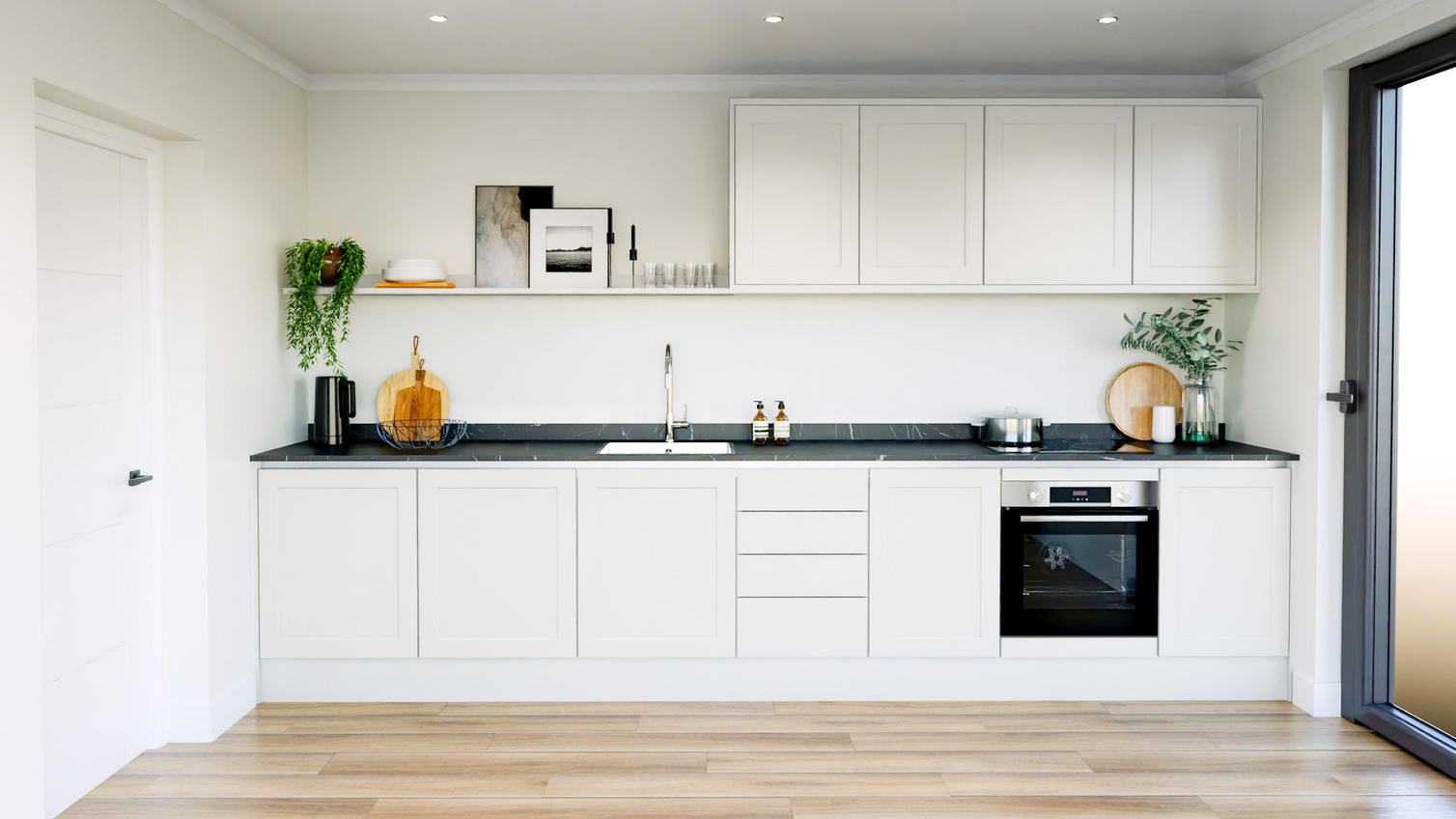 Frome_White_Handleless_EKES_SetShot_SingleWall_CAD