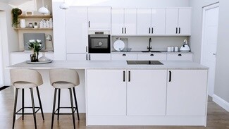 Winterton White Gloss EKES Island