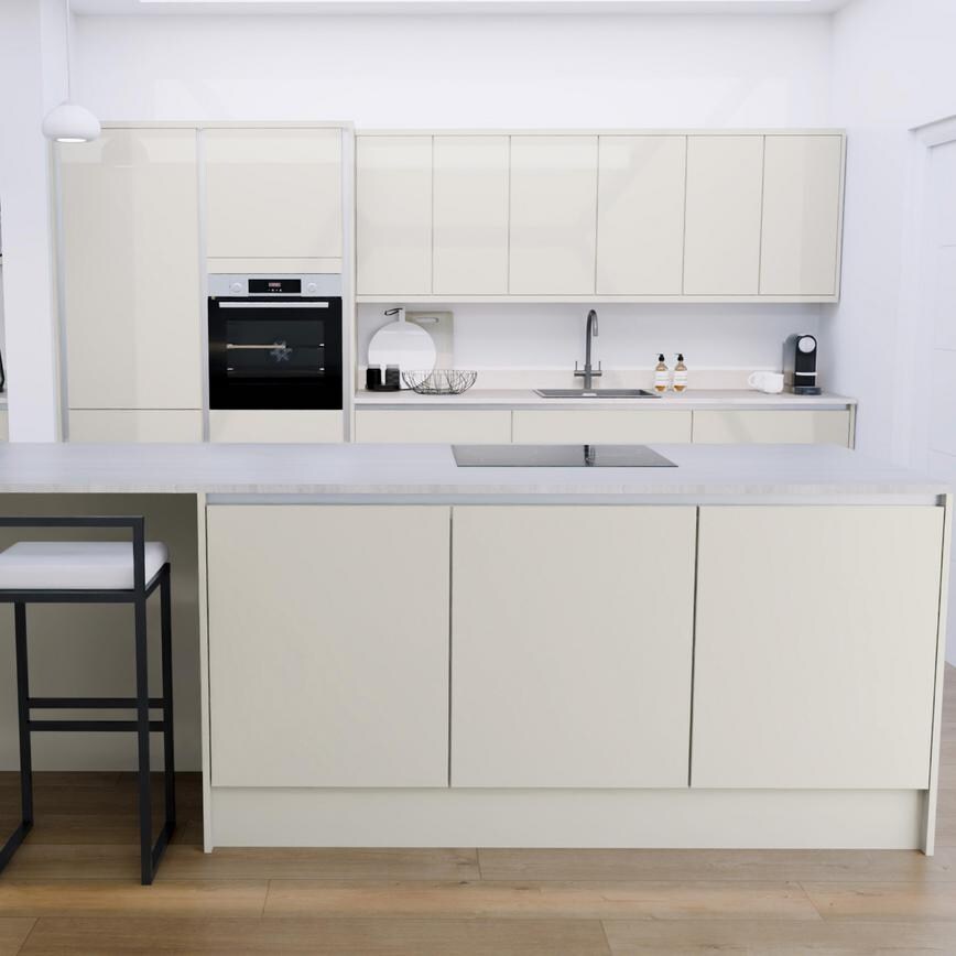 Winterton Porcelain Gloss Handleless EKES Island