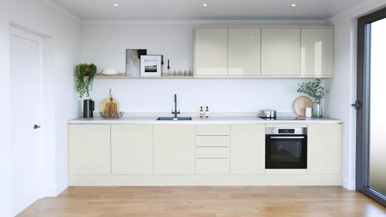 Winterton Porcelain Gloss Handleless EKES Single Wall