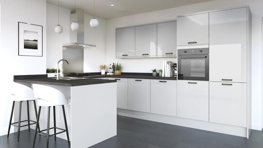 Winterton Dove Grey Gloss EKES Peninsula