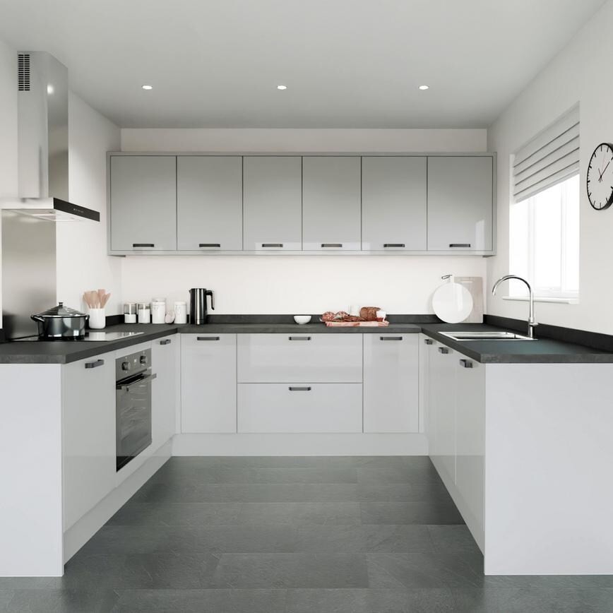 Winterton Dove Grey Gloss EKES U Shaped