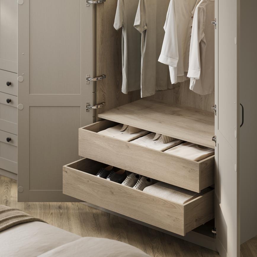 Halesworth Pebble Bedroom Internal Warderobe Drawers