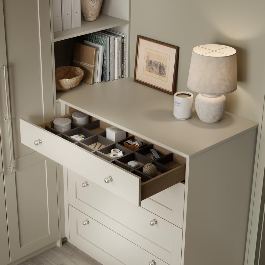 Halesworth Pebble Hobby-Room Drawer Angle