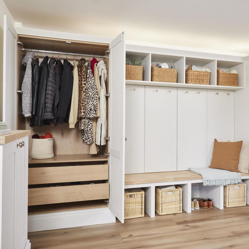 Halesworth Porcelain Influencer Photoshoot Courtney Hallway Door Open Angle