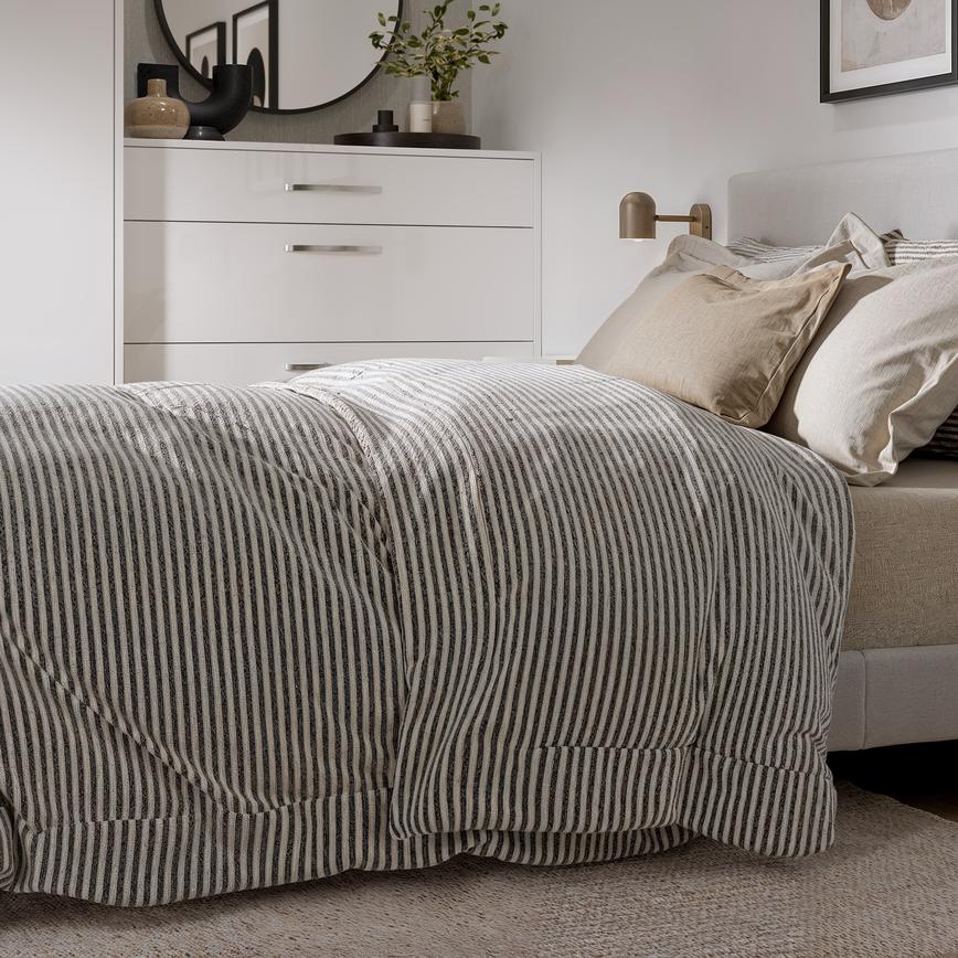 Greenwich Gloss White Bedroom Drawer Bedside Table