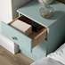 Halesworth Grained Seafoam Open Bedside Table