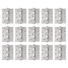 Eclipse Satin Stainless Steel 102mm x 76mm Heavy Duty Grade 11 Ball Bearing Fire Rated Butt Hinge Pack of 45