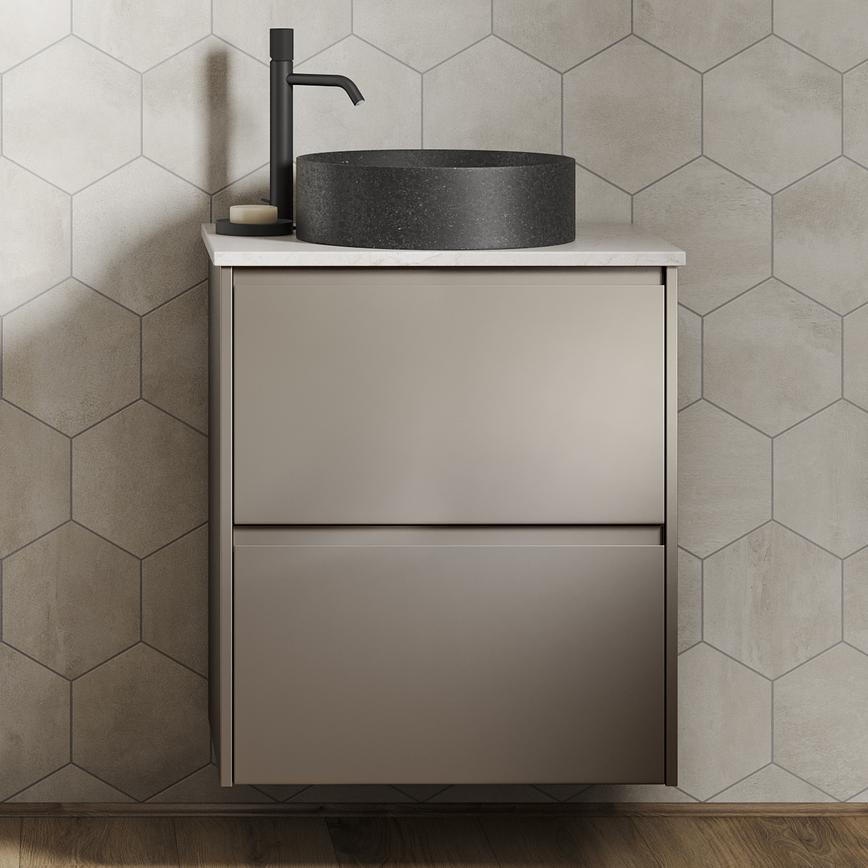 Clerkenwell Metallic Titanium Bathroom Frontals