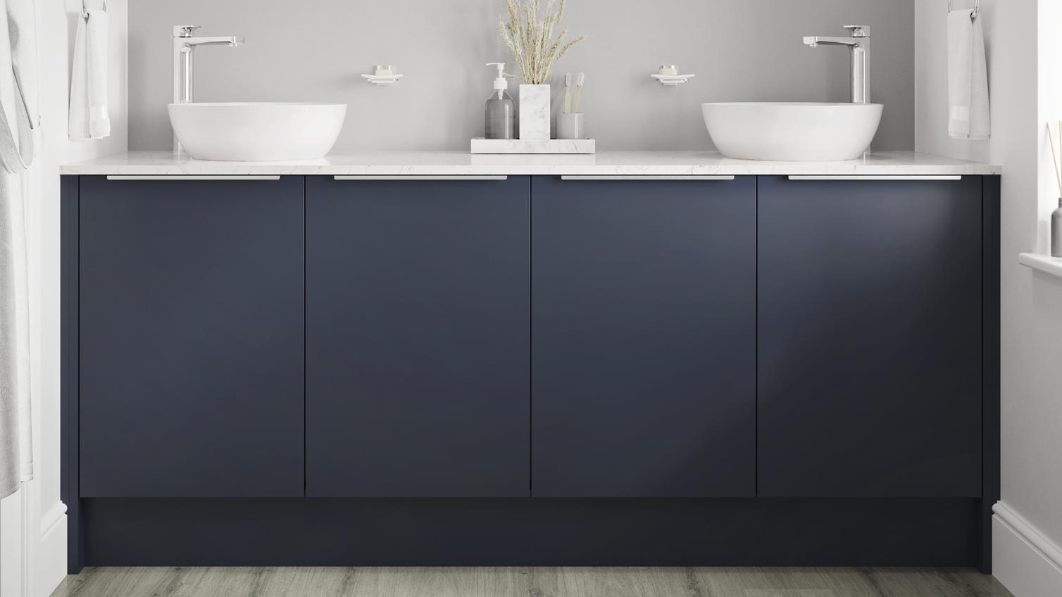 Greenwich Super Matt Navy Bathroom Set Matt Navy
