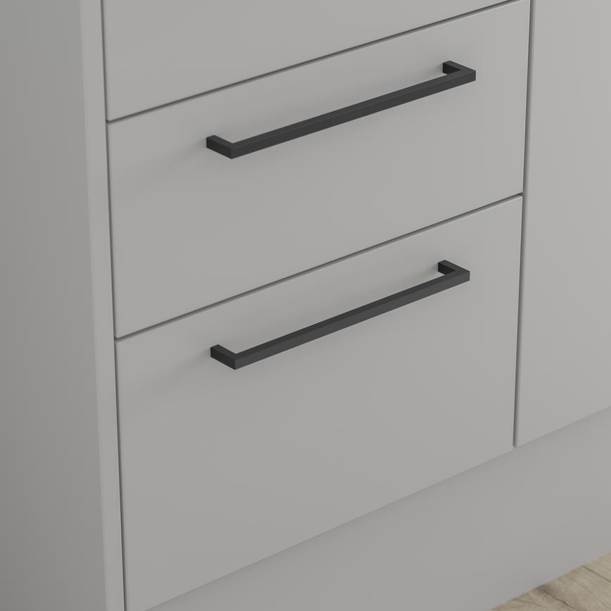 Hockley Super Matt Dove Grey Bathroom Handles