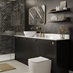 Hockley Super Matt Black Bathroom Main Set Shot