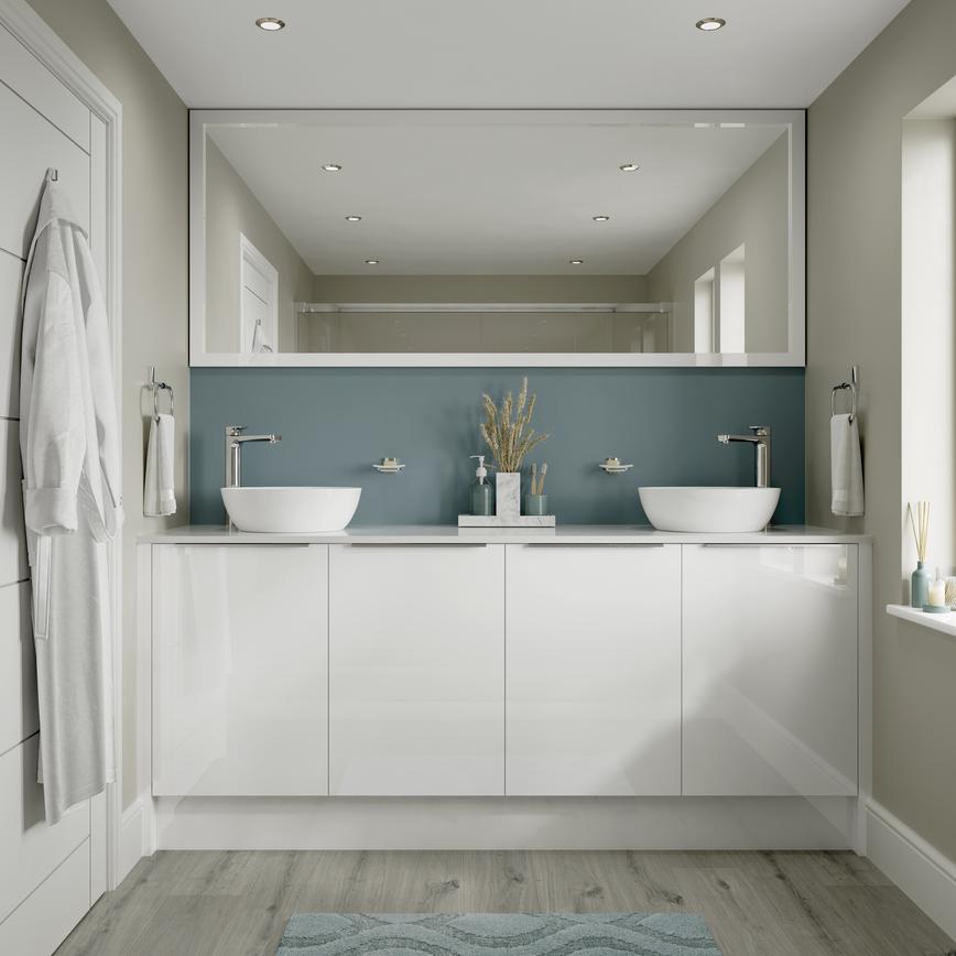 Hockley Mirror Gloss White Bathroom