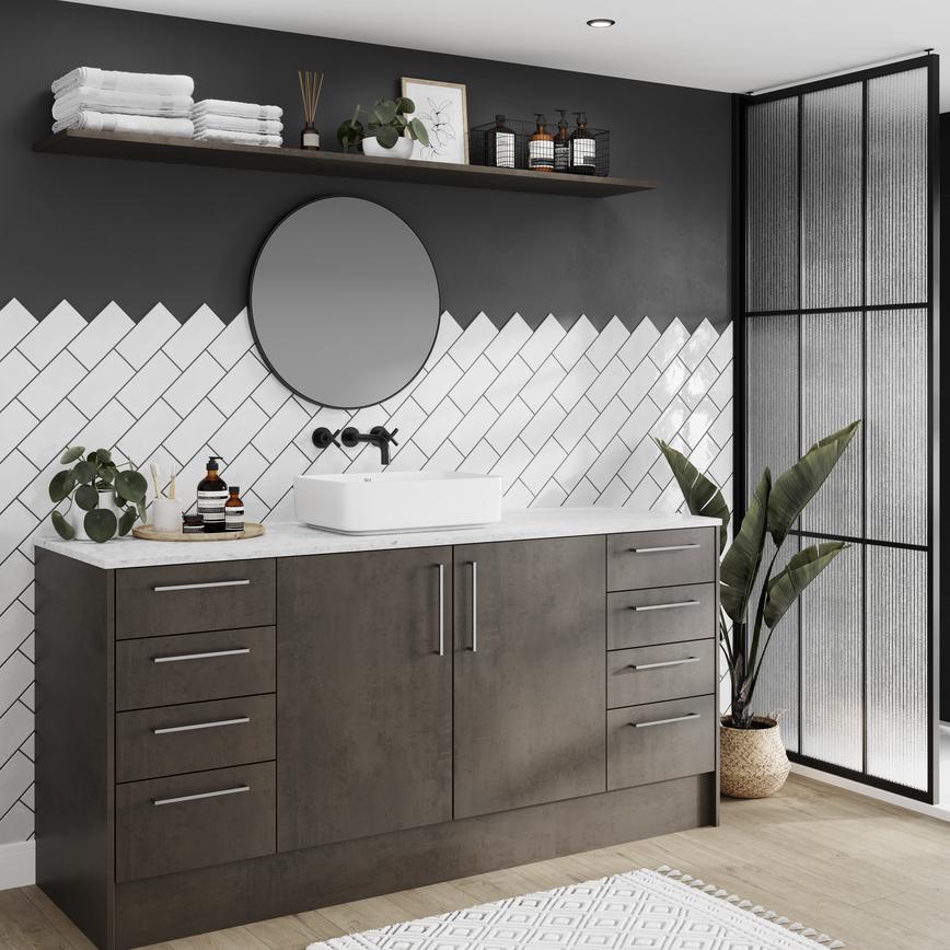 Hockley Textures Dark Stone Bathroom Main Set Shot