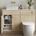 Hockley Textures Dark Oak Bathroom Cabinet