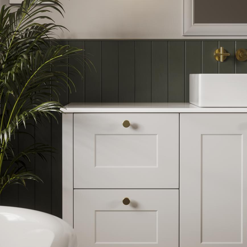 Chelford Dove Grey Bathroom Drawers Closed