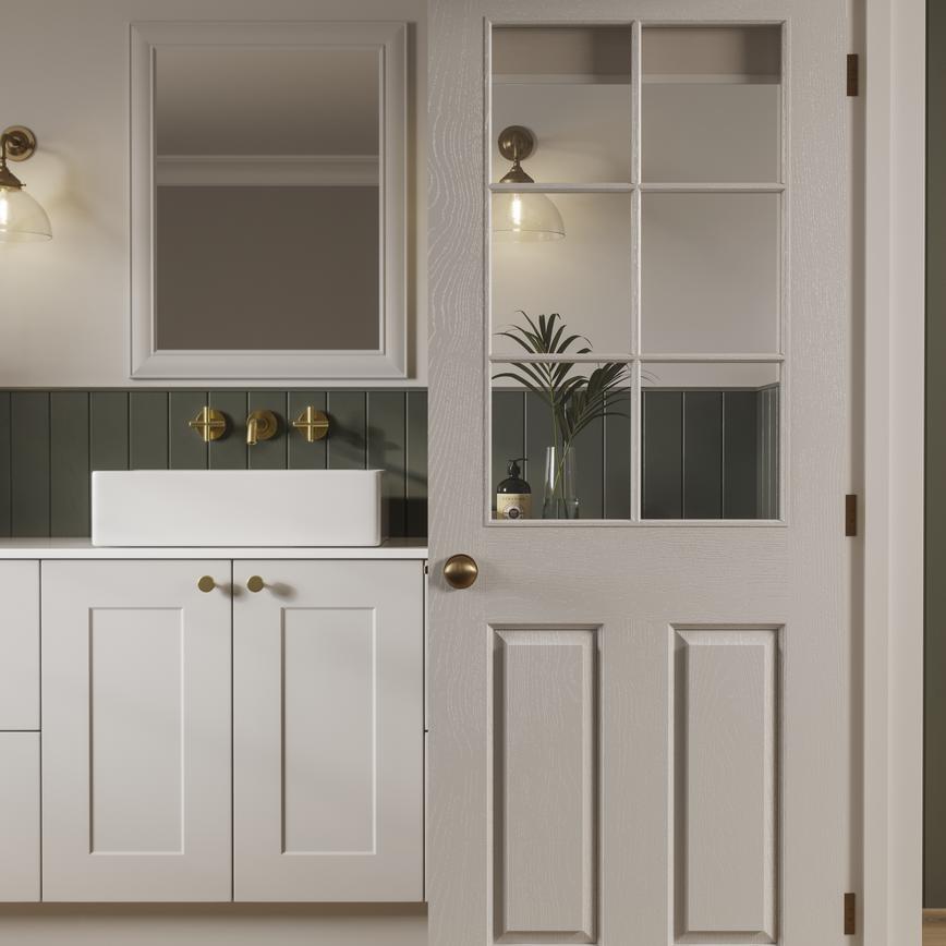 Chelford Dove Grey Bathroom Door