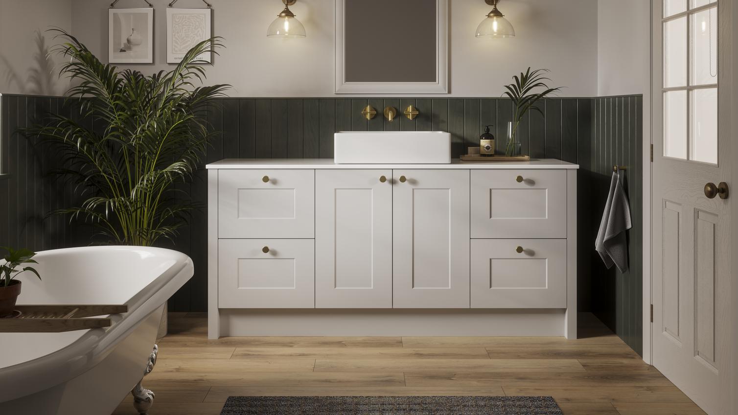 Chelford Dove Grey Bathroom Set Shot