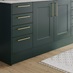 Chelford Fir Green Bathroom Cabinets Cameo