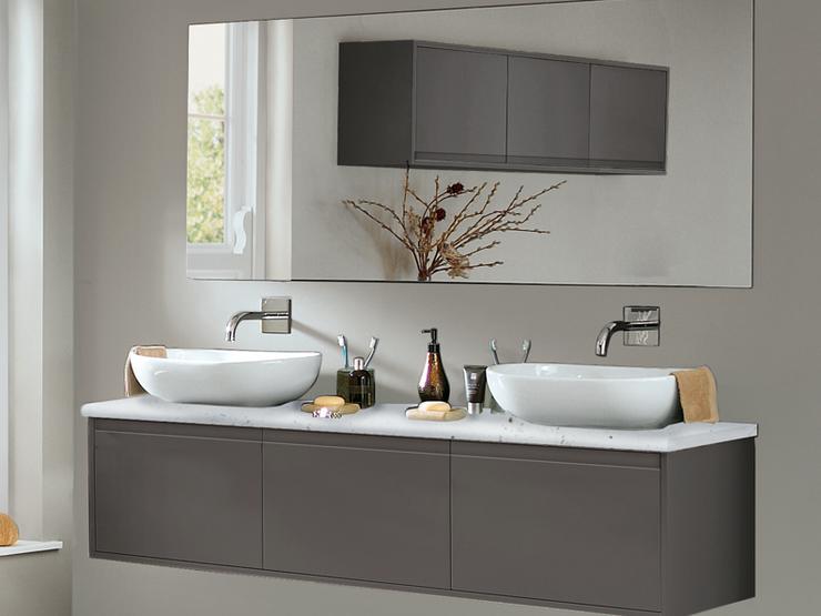 Clerkenwell super matt graphite vanity area