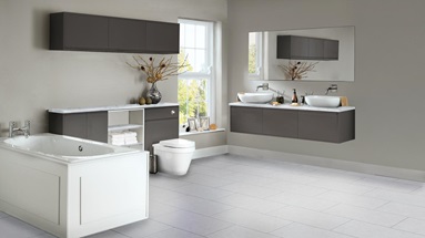 Clerkenwell super matt graphite bathroom