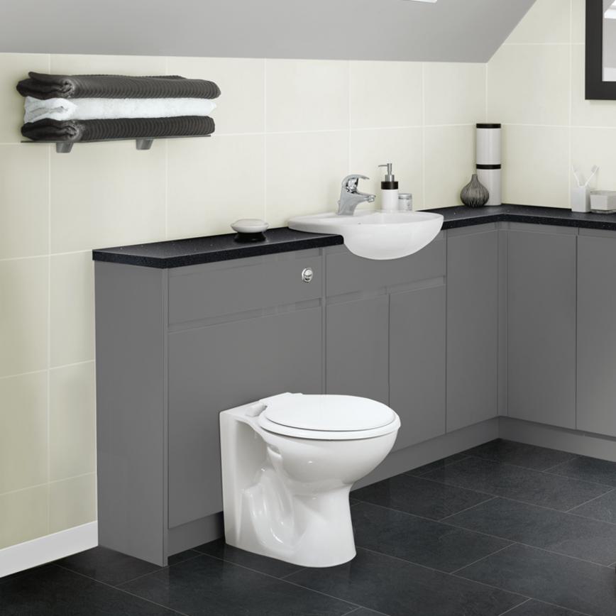 Clerkenwell super matt slate grey base units