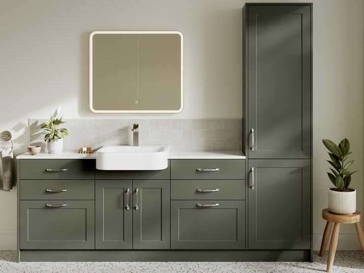 Frome Ash Green Bathroom Alternative Set Shot