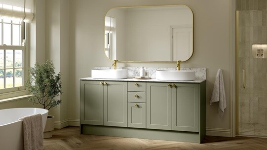 Frome Reed Green Bathroom