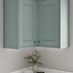 Grain Seafoam 2.4m Continuous Square Cornice or Pelmet fitted with wall cabinet