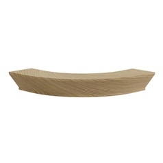 Grained Oak 349mm Left Hand Curved Classic Cornice