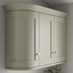 Sage Green Curved Cabinet Cornice Return Classic Profile fitted with wall cabinet