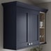 Chilcomb Navy Classic Profile Cornice fitted with wall cabinet