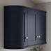 Chilcomb Navy Curved Cabinet Cornice/Pelmet Return Square Profile fitted with wall cabinet