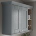 Grained Dusk Blue Classic Profile Cornice with wall cabinet