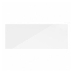 Gloss White Breakfast Bar Backing Panel 940mm CAD Cut Out Primary