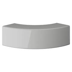Gloss Dove Grey 32mm Square Curved Corner Post Cap