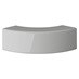 Gloss Dove Grey 32mm Square Curved Corner Post Cap