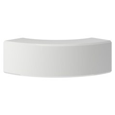 Clerkenwell Gloss White Curved Corner Post Cap