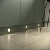 LED Square Plinth Lights Trio Tone Hockley Super Matt Reed Green Kitchen Warm