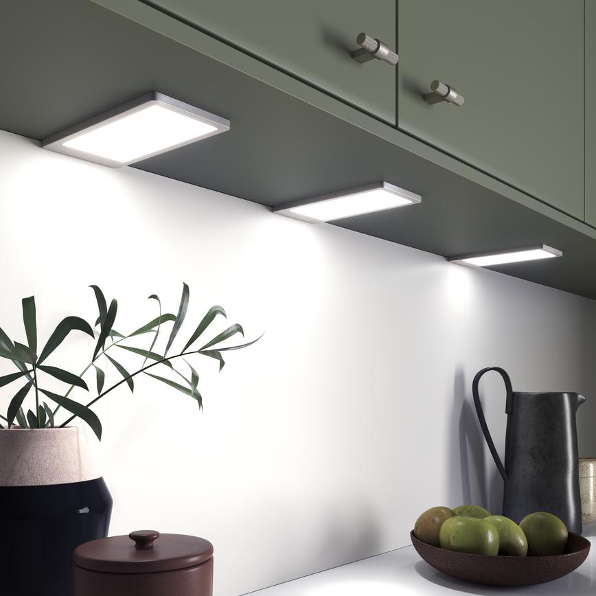 Sensio Astro Neo Pro SE11590P0 Silver Brushed Steel Under Cabinet Cool White Light