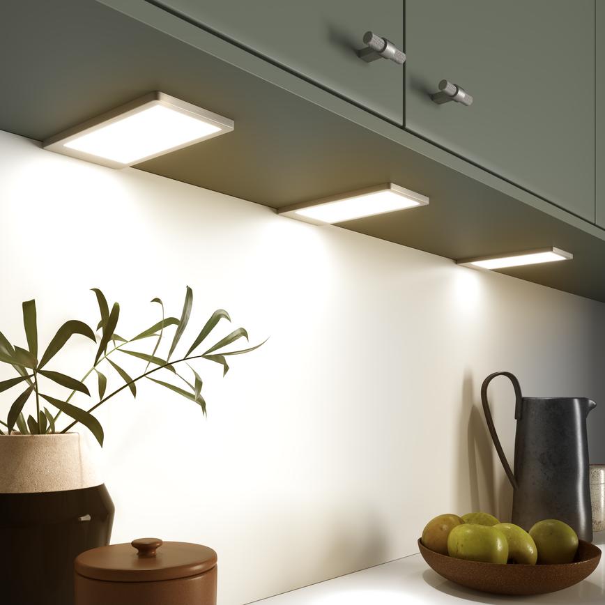 Sensio Astro Neo Pro SE11590P0 Rectangular Silver Bezel Under Cabinet Warm White Light