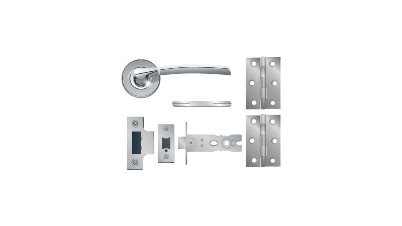Push Button Privacy Door Handle Packs