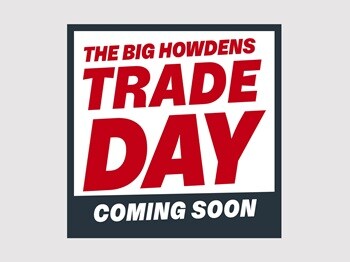 Logo indicating that the next Howdens Trade Day is coming soon