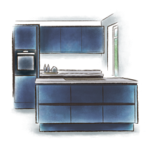 Fitted kitchens transparent