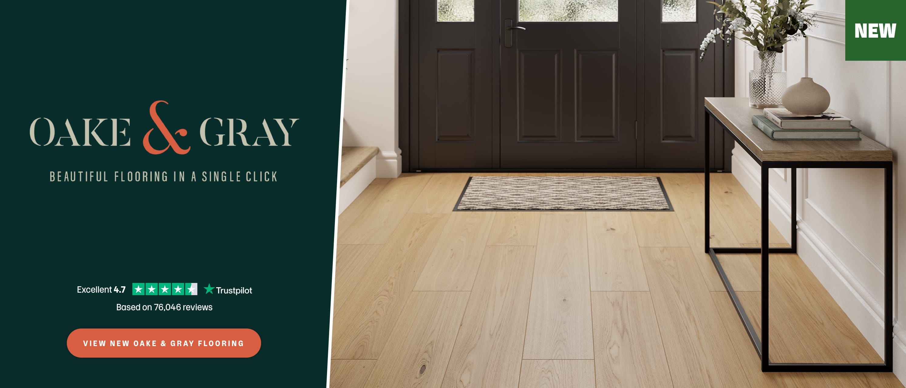 View new Oake and Gray flooring. 